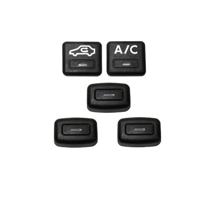 دکمه کلید کولر و شاسی تهویه خودرو مدل AC-CH5 مجموعه 5 عددی